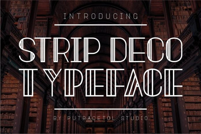 Strip Deco Font