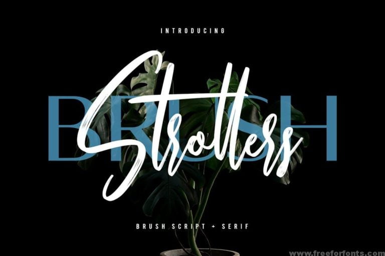 Strollers Typeface Font Free Download