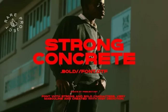 Strong Concrete - Display Font