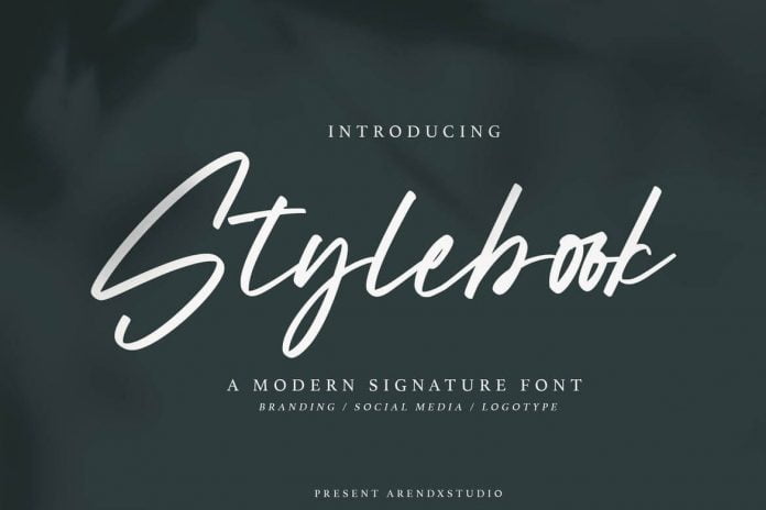 Stylebook - Modern Signature Font