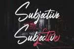 Subjective Font
