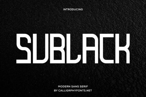 Sublack Font