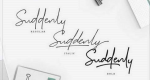 Suddenly Signature Font Family [3-Weights]