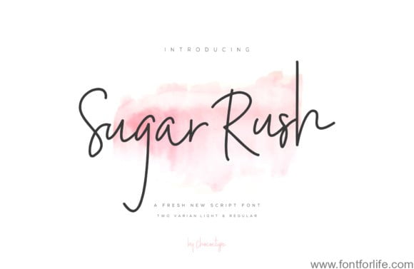 Sugar Rush Script Font