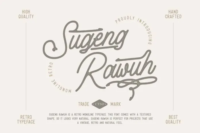 Sugeng Rawuh Monoline Retro Font