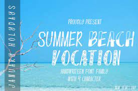 Summer Beach Vocation Font