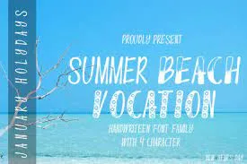 Summer Beach Vocation Font