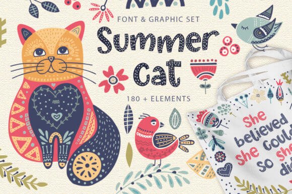 Summer Cat Font