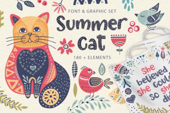 Summer Cat Font