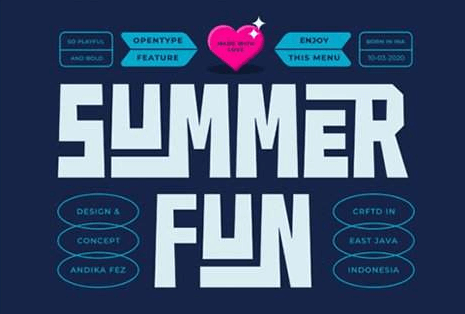 Summer Fun Font