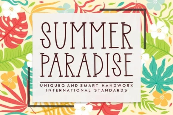 Summer Paradise Font