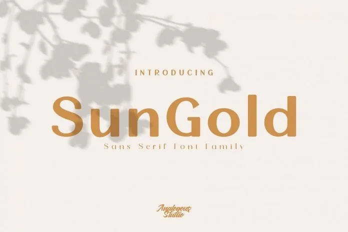 Sun Gold Font