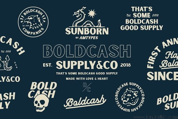 Sunborn Font Family