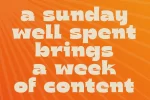 Sunday - Bold & Beautiful Font