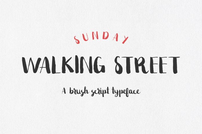Sunday Walking Street Font
