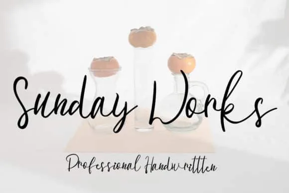 Sunday Works Font Sunday Works Font