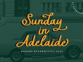 Sunday in Adelaide Font