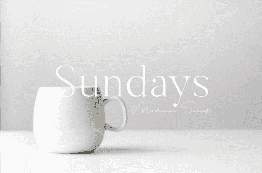 Sundays Font