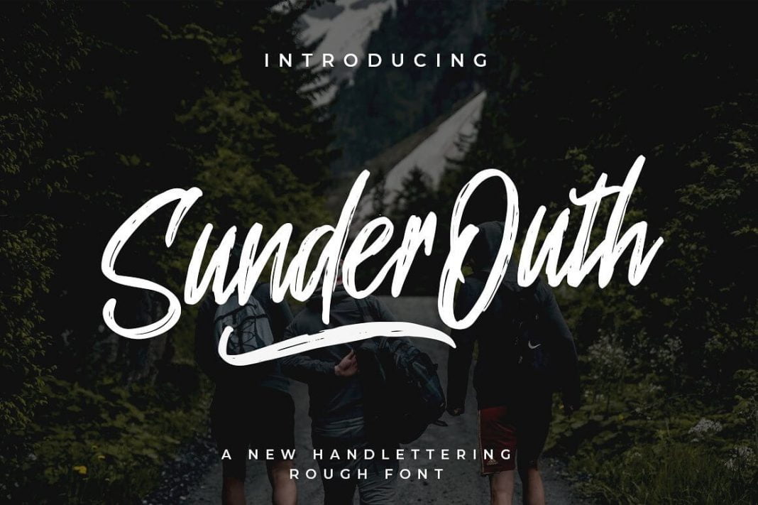 Sunder Outh Brush Font