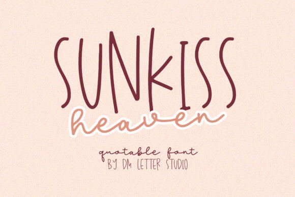 Sunkiss Heaven - Friendly Handwritten Font