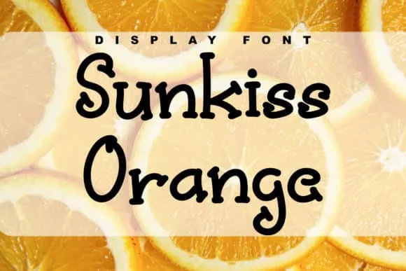 Sunkiss Orange Font Sunkiss Orange Font