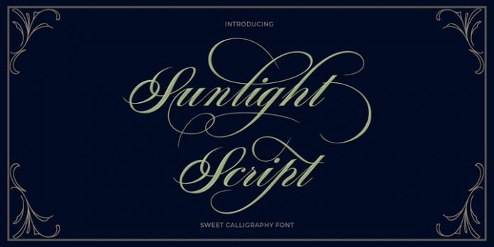 Sunlight Script Font