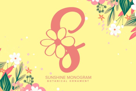 Sunshine Monogram Font