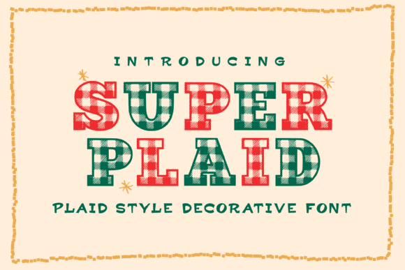 Super Plaid Font