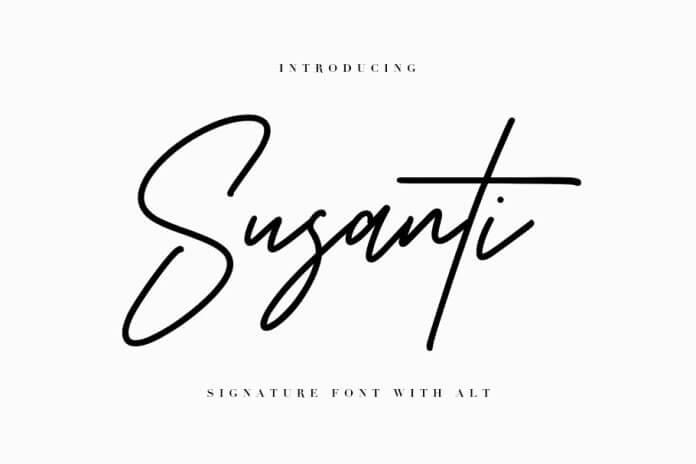 Susanti Signature Font