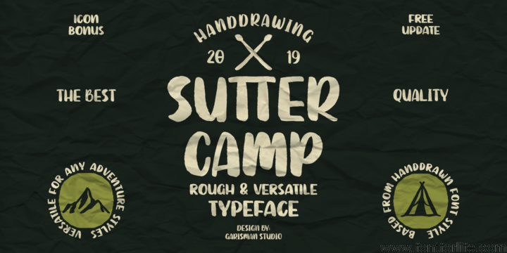 Sutter Camp Font