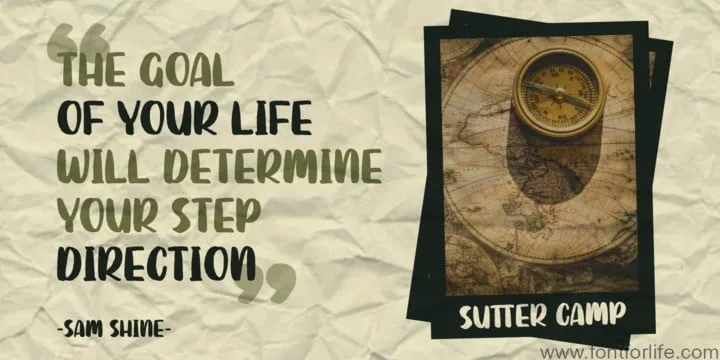 Sutter Camp Font