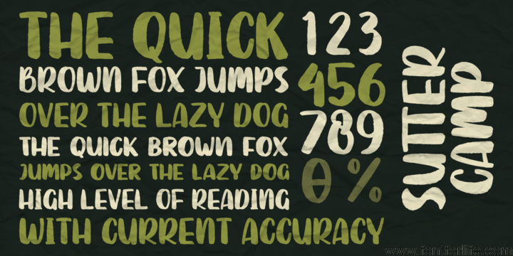 Sutter Camp Font