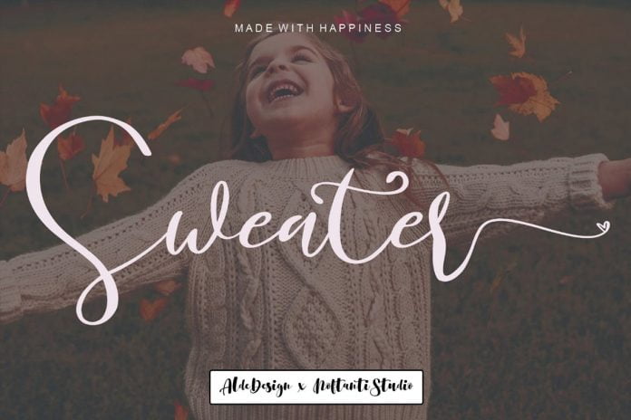 Sweater Wedding Font