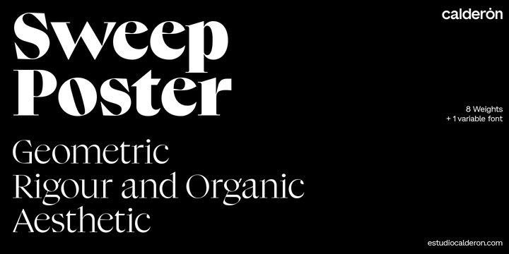 Sweep Poster Font Family