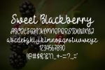 Sweet Blackberry Font