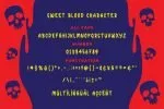 Sweet Blood - Horror Typeface