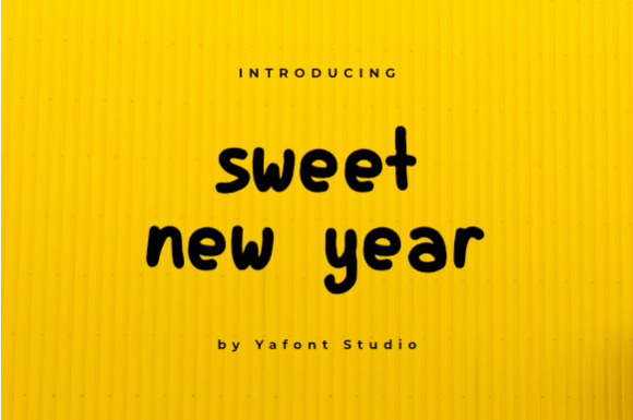 Sweet New Year Font