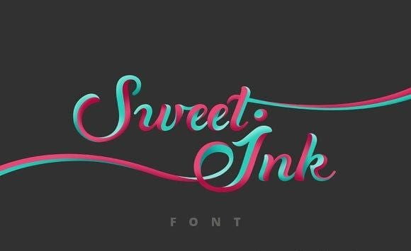 Sweet Ink Font Calligraphy
