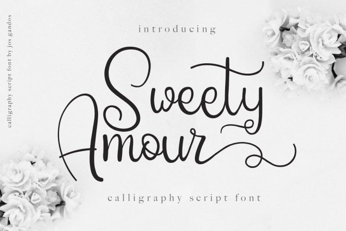 Sweety Amour Calligraphy Font