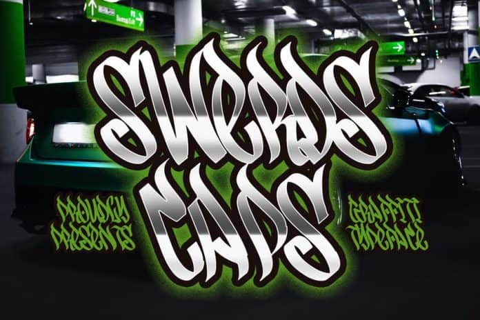 Swerds Caps - Graffiti Style Typeface Font