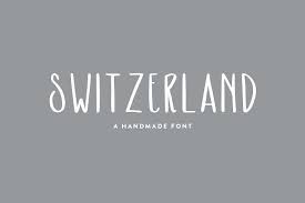 Switzerland Hand Lettered Font