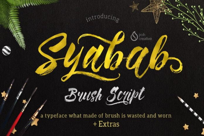 Syabab Brush Script Font