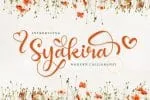 Syakira Script Font