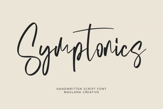 Symptonics Signature Handwritten Font