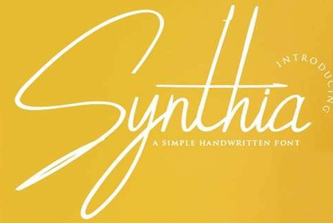 Synthia - Simple Handwritten Font