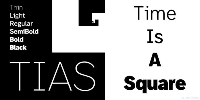 TIAS (Time Is a Square) Font