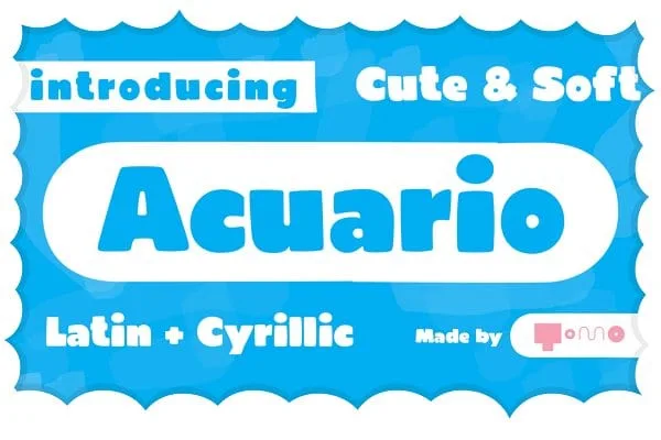 TOMO Acuario Font