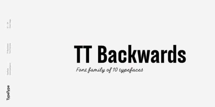 TT Backwards Font Family