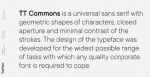 TT Commons Font Family