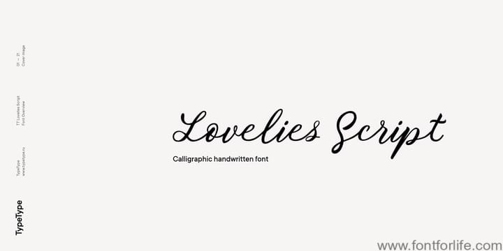 TT Lovelies Script Font